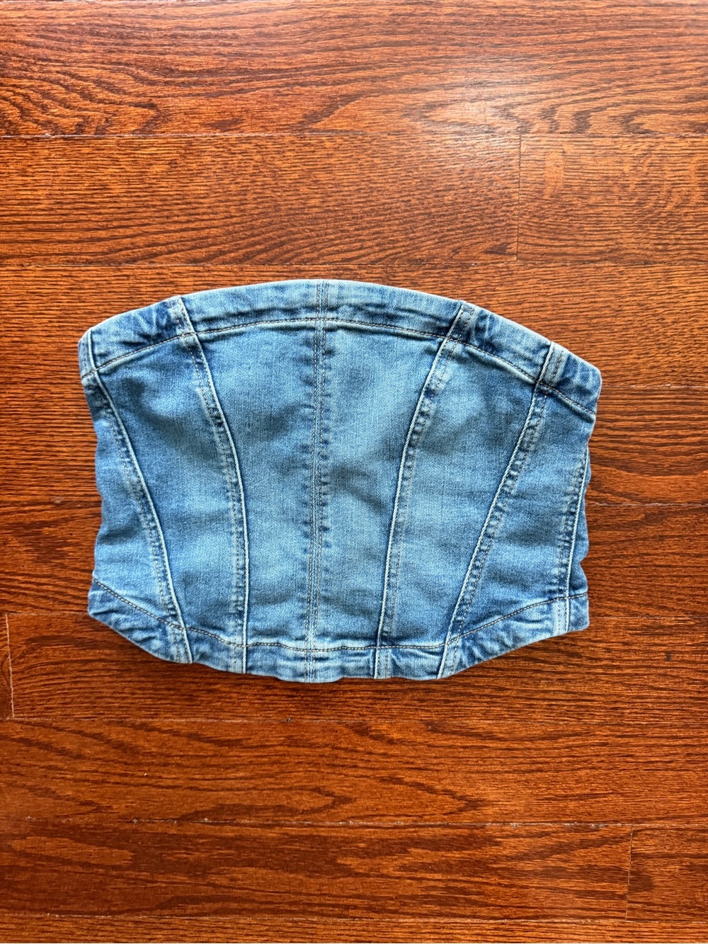 Denim Denim Corset Top
